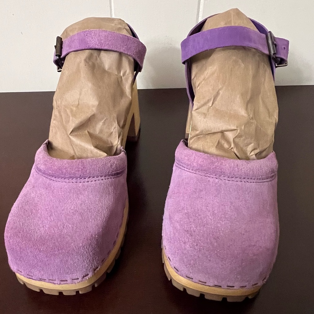 MIA Purple Suede Women's Mules - Picture 6 of 10
